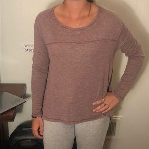 Long sleeve red stripped shirt